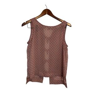 Triatan red and navy blue Sleeveless Patterned Top size XS